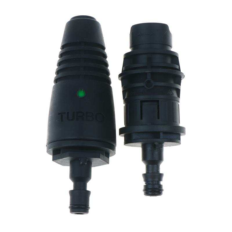 Laser Nozzle Ceramic - หัวฉีดเทอร์โบหมุนแรงดันสูงสำหรับล้างรถ พร้อมอะแดปเตอร์ถอดเร็ว รองรับแรงดันสูงสุด 18MPa สำหรับอะไหล่ทำความสะอาด Lavor
