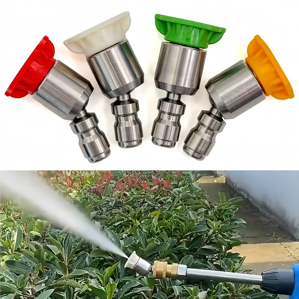 Laser Nozzle Ceramic - หัวฉีดเครื่องฉีดน้ำแรงดันสูง 1/4'' หัวฉีดแบบหมุนได้ หัวฉีดสเปรย์ อุปกรณ์ล้างรถ
