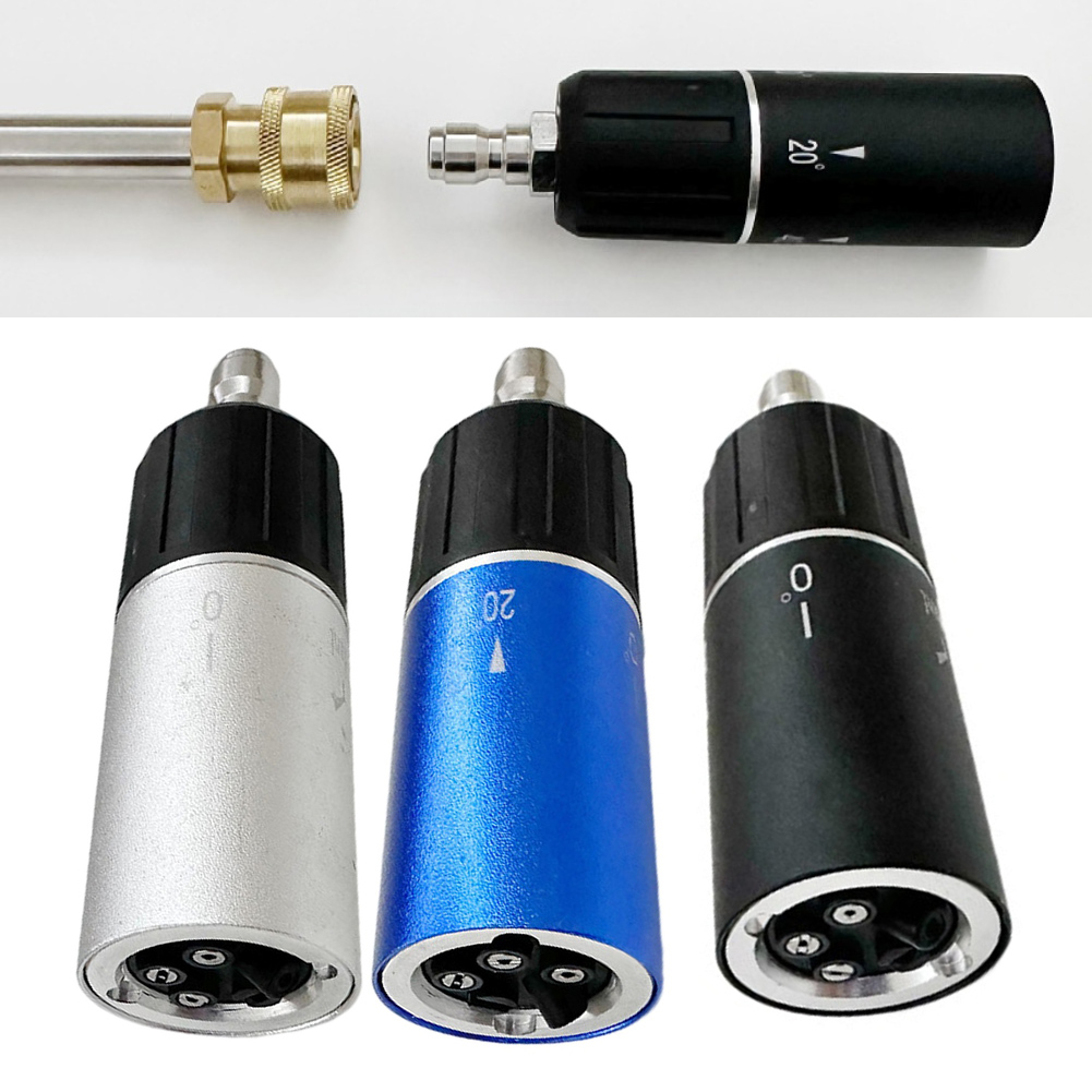 Laser Nozzle Ceramic - หัวฉีดน้ำแรงดันสูงแบบปรับได้ 5-in-1 สำหรับรถยนต์ ทางเดินรถ ลานบ้าน —