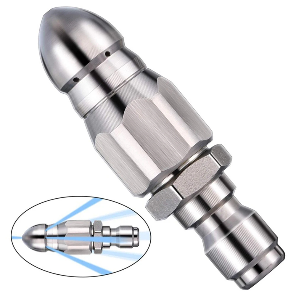 Laser Nozzle Ceramic - Water Jet เครื่องฉีดน้ําแรงดันสูงหัวฉีดทําความสะอาดท่อระบายน้ํา 1/4 