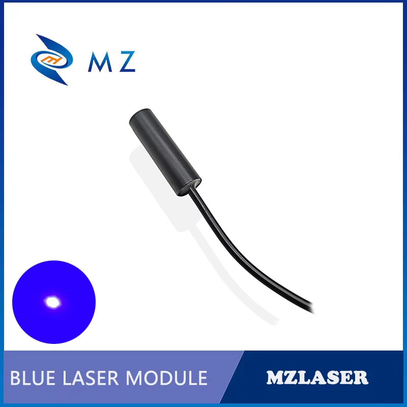 Industrial Blue Laser - โมดูลเลเซอร์ไดโอดจุดสีน้ำเงินขนาดเล็กขนาดกะทัดรัด 450 นาโนเมตร 10 มิลลิวัตต์ 3V