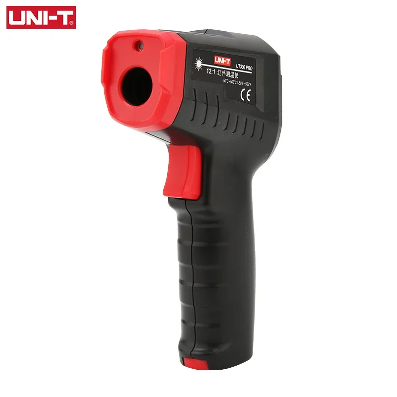 Industrial Laser Thermometer - UNI-T เครื่องวัดอุณหภูมิแบบดิจิตอลแบบไม่สัมผัสอุตสาหกรรมอินฟราเรดเลเซอร์เครื่องวัดอุณหภูมิ UT306S UT306C เครื่องวัดอุณหภูมิปืน-50-500