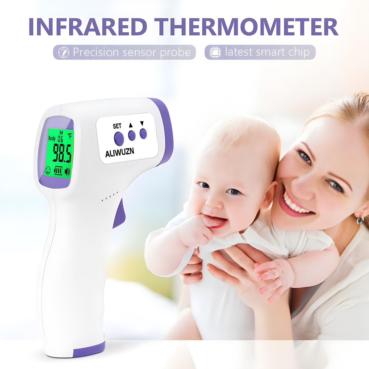 เครื่องวัดอุณหภูมิอินฟราเรดไข้ - Industrial Laser Thermometer บทวิจารณ์และราคา