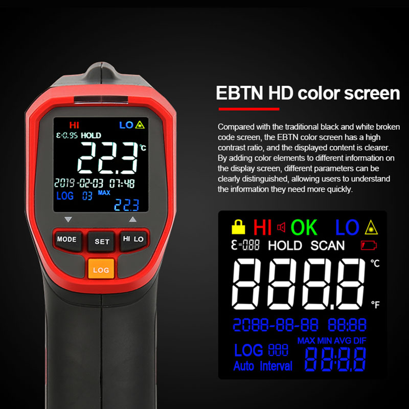 UT303D เครื่องวัดอุณหภูมิอินฟา - Industrial Laser Thermometer บทวิจารณ์และราคา