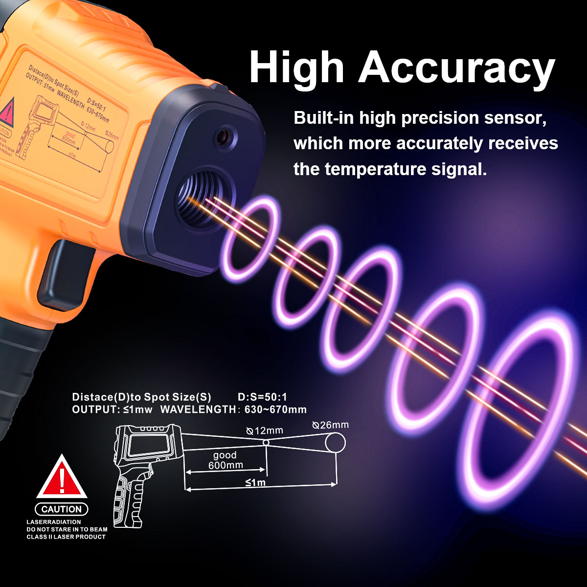 DT1000 DT1600 เครื่องวัดอุณหภู - Industrial Laser Thermometer บทวิจารณ์และราคา