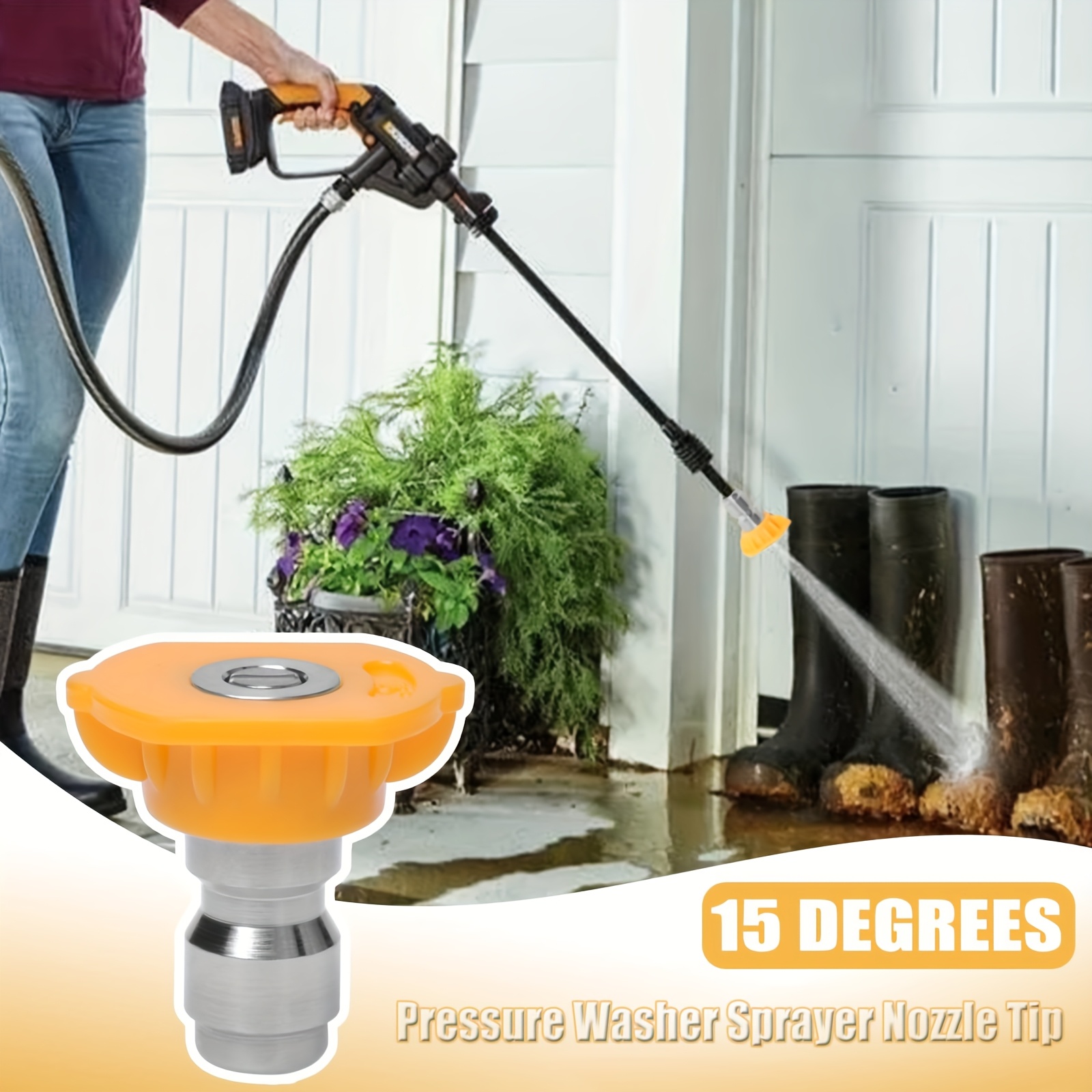 หัวฉีดน้ำแรงดันสูงสแตนเลส 6 ชิ - Laser Nozzle Ceramic บทวิจารณ์และราคา
