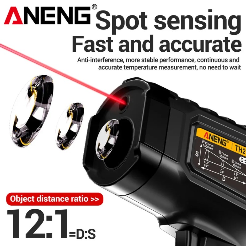ANENG TH202 อุตสาหกรรมเครื่องว - Industrial Laser Thermometer บทวิจารณ์และราคา