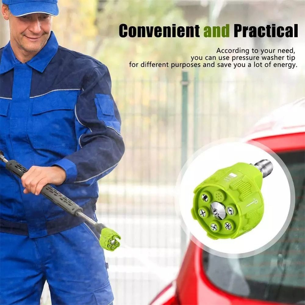 หัวฉีดน้ำแรงดันสูง 6in1 แบบใหม - Laser Nozzle Ceramic บทวิจารณ์และราคา