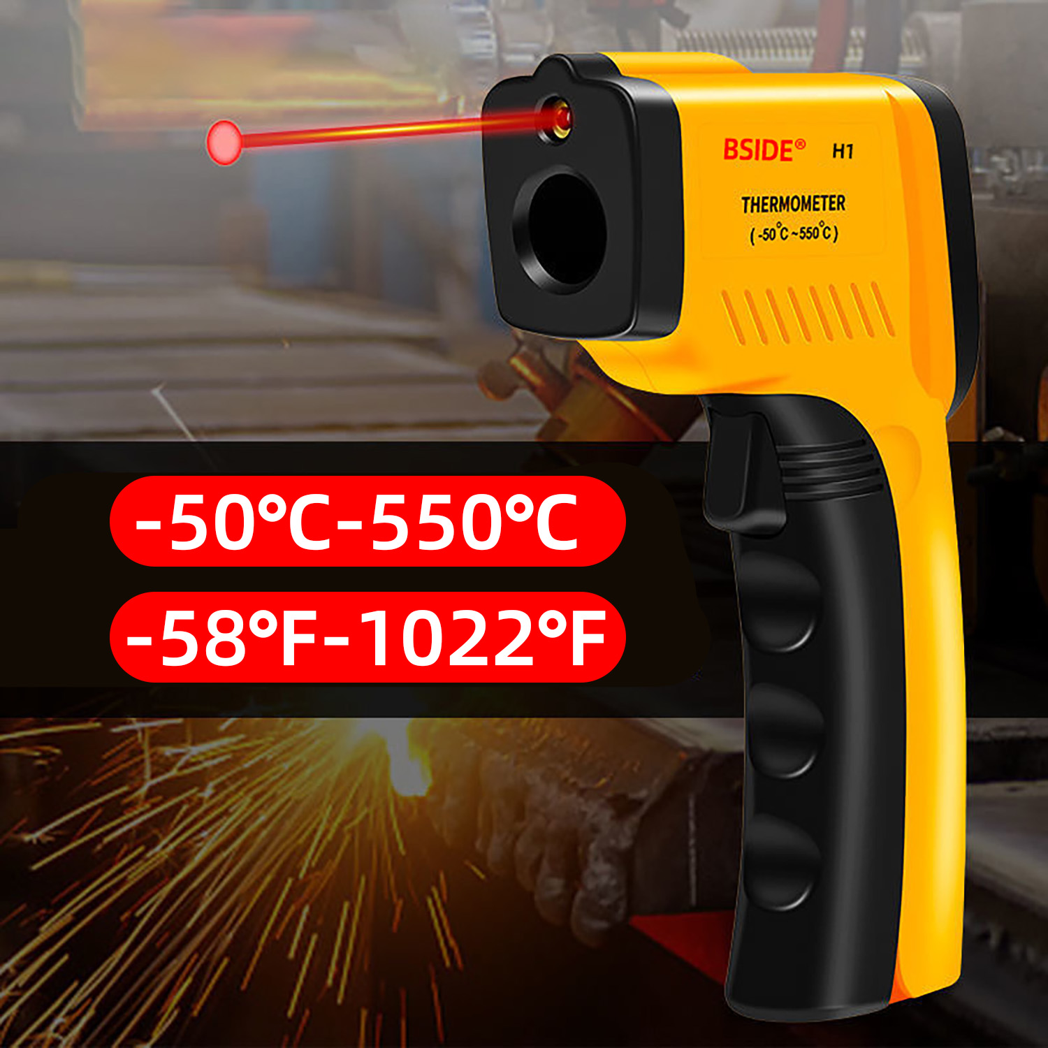 เครื่องวัดอุณหภูมิแบบเลเซอร์ดิ - Industrial Laser Thermometer บทวิจารณ์และราคา