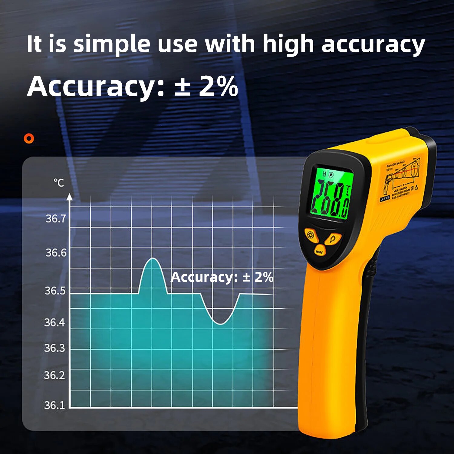 เครื่องวัดอุณหภูมิแบบเลเซอร์ดิ - Industrial Laser Thermometer บทวิจารณ์และราคา