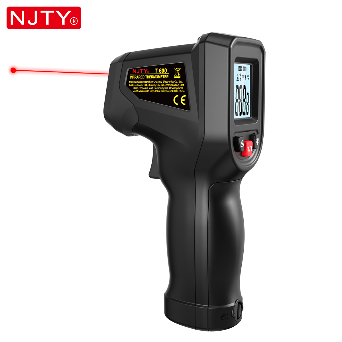 NJTY T600 เครื่องวัดอุณหภูมิอิ - Industrial Laser Thermometer บทวิจารณ์และราคา