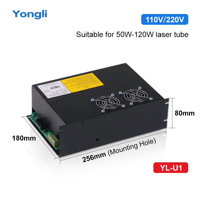 แหล่งจ่ายไฟเลเซอร์ YongLi 110v - Laser Power Supply 60W บทวิจารณ์และราคา