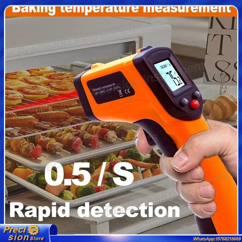เครื่องวัดอุณหภูมิอินฟราเรดแบบ - Industrial Laser Thermometer บทวิจารณ์และราคา
