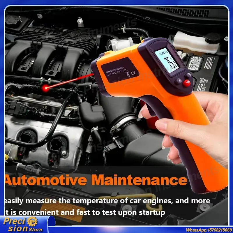 เครื่องวัดอุณหภูมิอินฟราเรดแบบ - Industrial Laser Thermometer บทวิจารณ์และราคา
